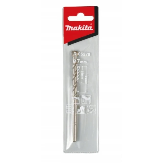Свердло для бетону Makita 7x100 мм (D-05278)