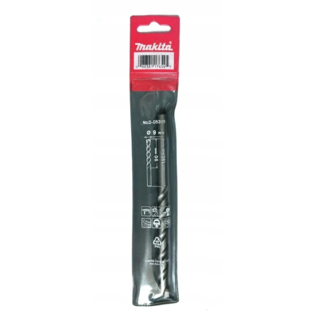 Свердло для бетону Makita 9x150 мм (D-05315)