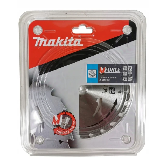 Диск пильний Makita 165x24z x20 з вольфрамом (A-89632)