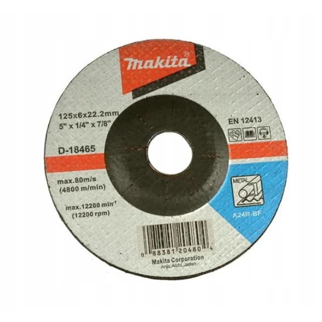 Шліфувальний круг Makita 125x6,0 мм (D-18465)