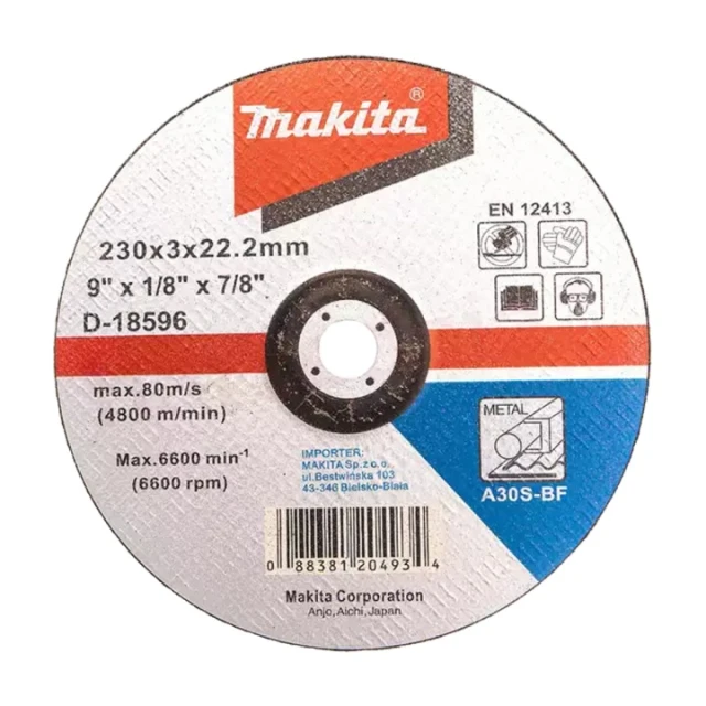 Диск для металла Makita 230x3,0 мм T42 A30S-BF (D-18596)