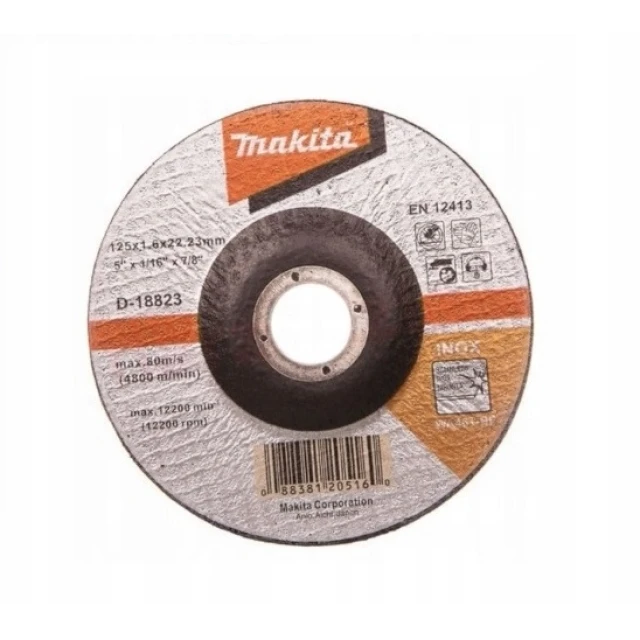 Диск для металу Makita 125x1,6 INOX (D-18823)