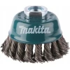 Щітка дочолова Ø Makita 75 мм з дротом плетеним M14 (D-24131)