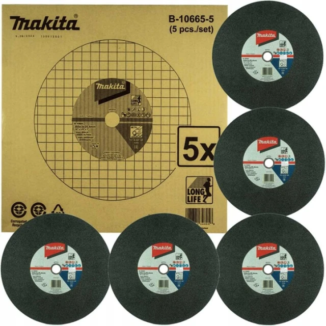 Диск для металу Makita 355x3,0x25,4 мм 5 шт (B-10665-5)