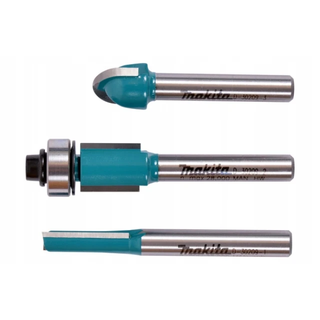 Набор фрез Makita 3 шт на патрон 6 мм (D-30209)