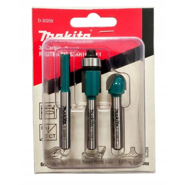 Набор фрез Makita 3 шт на патрон 6 мм (D-30209)