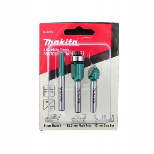 Набор фрез Makita 3 шт на патрон 6 мм (D-30209)