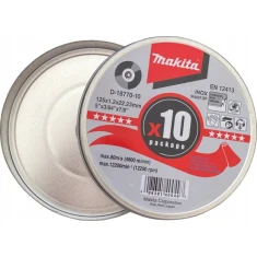 Диск для металла Makita 125x1,2 INOX 10 шт (D-18770-10)