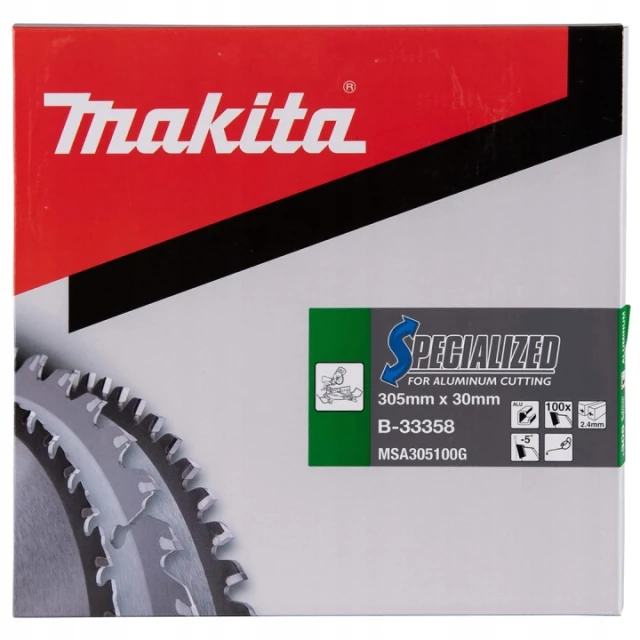 Пила дискова Makita 305x100z x30 з видіям для алюмінію (B-33358)