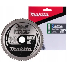 Диск пиляльний Makita 136x56z x20 для металу (B-33744)