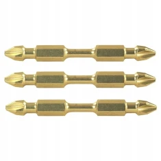 Біта Makita PZ2-PZ2 x 65 мм двостороння Gold (B-45222)