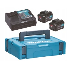Зарядний пристрій Makita DC10SB + 2 акумулятори BL1041B 4Ah MAKPAC 1 (088381463522)