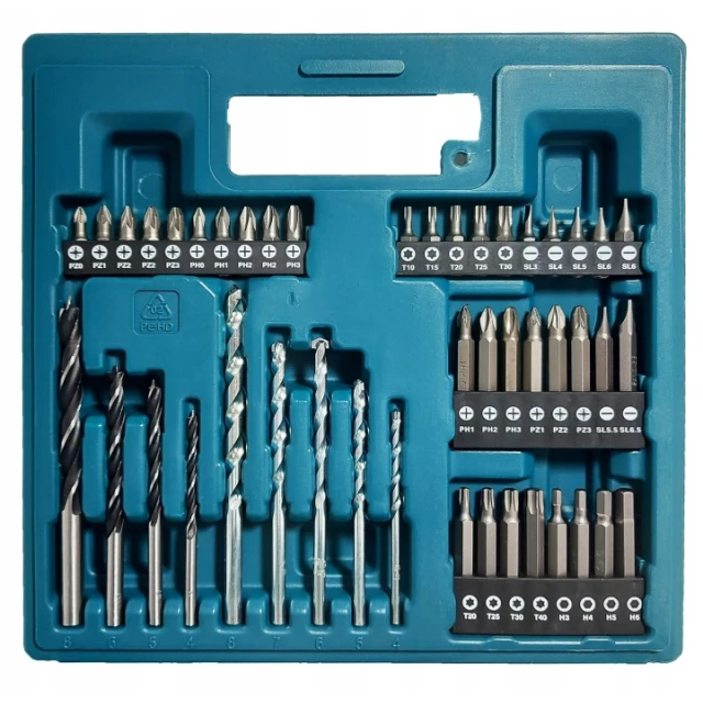 Набір бітів свердел головок Makita 75 шт (B-49373)