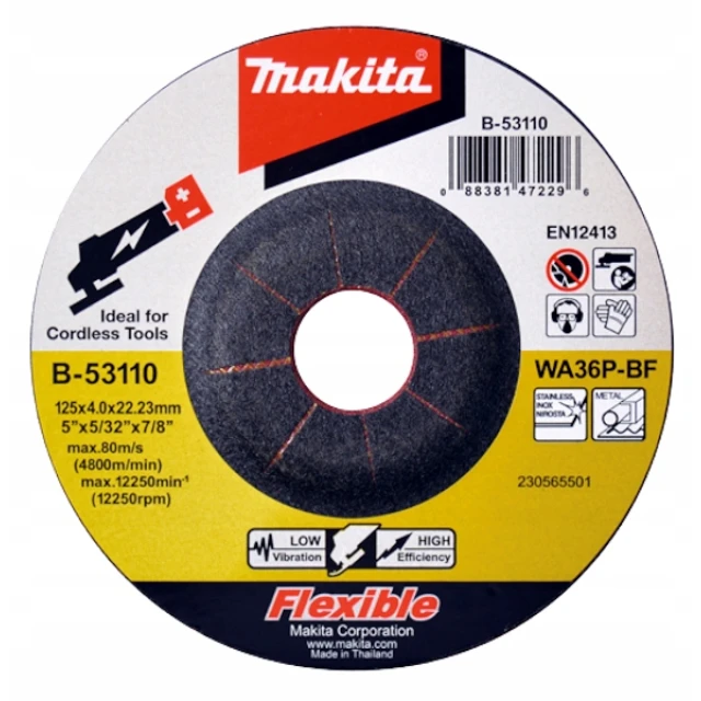 Диск для металу Makita 125x2,2 мм, шліфування/різання 2 в 1 (B-51655)