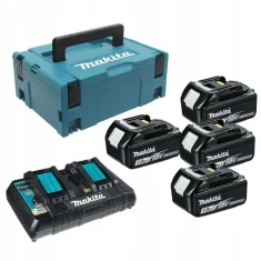 Зарядний пристрій Makita DC18RD + 4 акумулятори 3,0 Ah BL1830B MAKPAC 2 (19797-3)