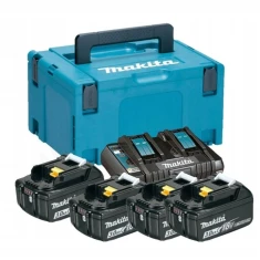 Зарядний пристрій Makita DC18RD + 4 акумулятори 6,0 Ah BL1860B MAKPAC 3 (088381474658)