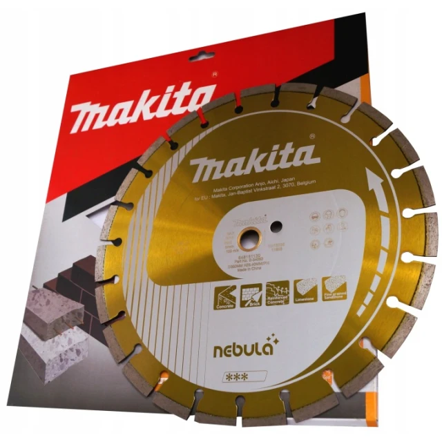 Диск алмазний сегментний Makita 350х25.4 мм для сухого/мокрого різання (B-54053)
