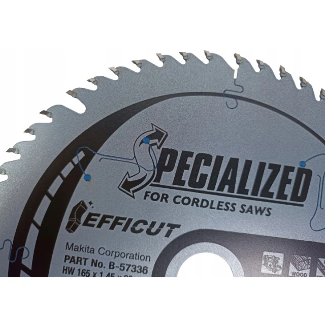 Диск пиляючий Makita 165x56z x20 з видіями EFFICUT (B-57336)