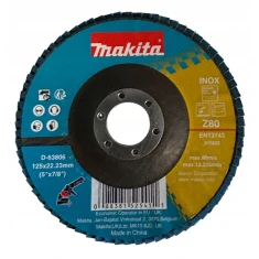 Шлифовальный круг лепестковый Makita 125/80 INOX (D-63806)