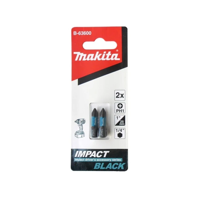 Бітаударна Makita Ph1 25 мм IB, комплект 2 шт (B-63600)