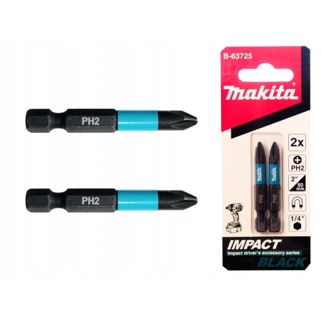 Біта ударна Makita Ph2 x 50 мм 2 шт (B-63725)
