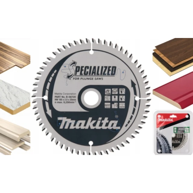 Диск пиляючий Makita 165x60z x20 з видіями SPECIALIZED (B-56720)