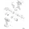 Вкладыш Makita для чемодана MakPac для DHP DTW (838550-3)