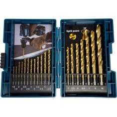 Набір свердел по металу Makita 1-10 мм 19 шт HSS-TIN (B-67795)