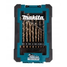 Набір свердел по металу Makita 1-10 мм 19 шт HSS-CO (D-67561)