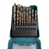 Набір свердел по металу Makita 1-10 мм 19 шт HSS-FORCE (D-67583)