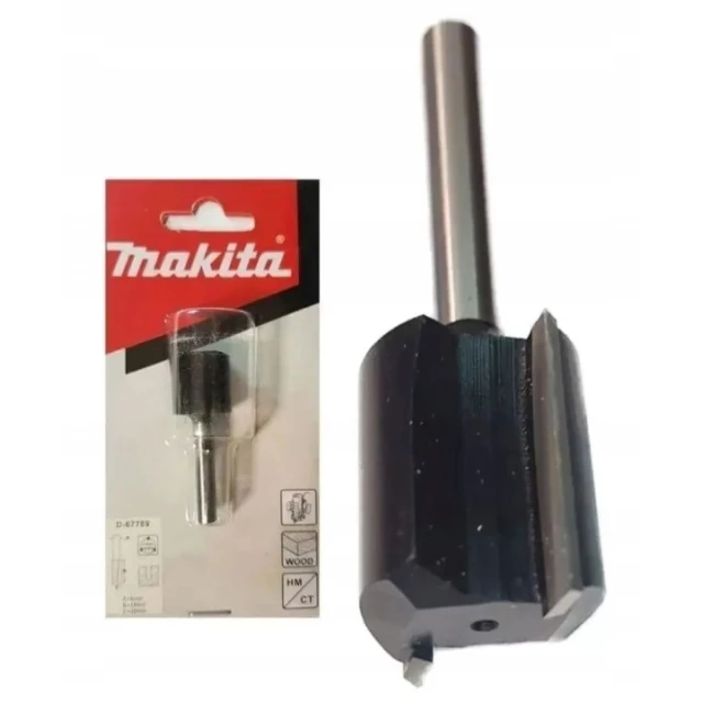 Фреза пряма Makita 6 мм 20x51 мм (2 ріжучих ребра) (D-67789)