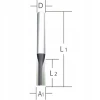 Фреза прямолінійна Makita 8 мм 12x19 мм 2 різця (D-67832)