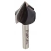Фреза для пазів V-подібна Makita 6 мм 19x47,9 мм 90° (D-68177)