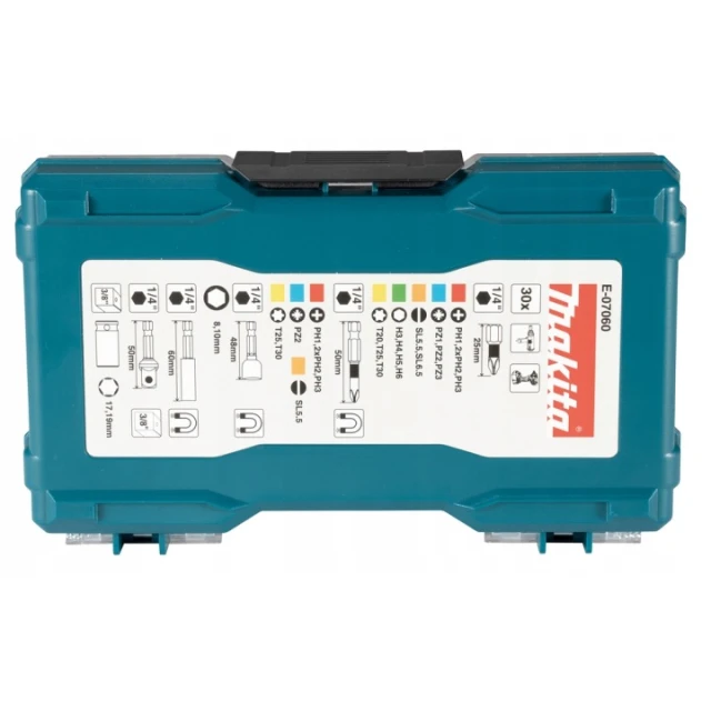 Набор битов и головок Makita 30 шт (088381571265)