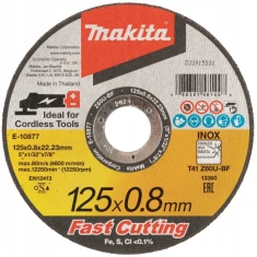 Диск абразивный по металлу Makita 125x0,8 мм INOX шт (E-10877)