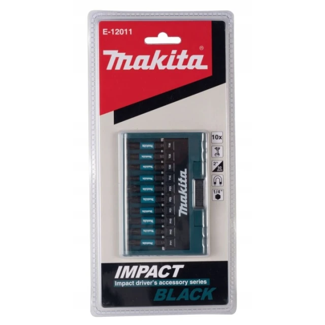 Набор бит Impact Black Makita 10 шт (E-12011)