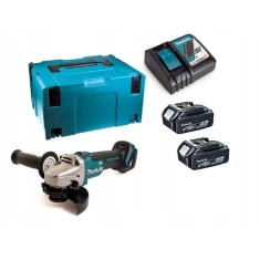 Шліфмашина кутова Makita 125 мм 18V 2x5Ah BRUSHLESS XPT (088381684668)