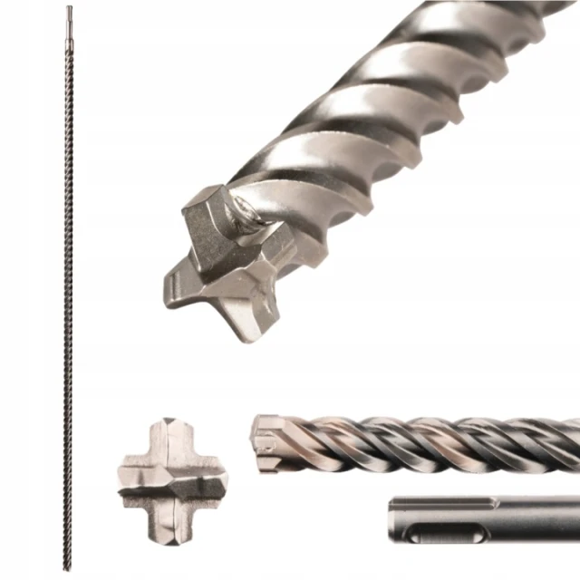 Свердло бетону Makita 16x1000 мм SDS+ 4-гране 4-спіраль (E-19613)