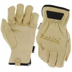 Рукавиці Makita захисні XL шкіряні світлі (P-84648)