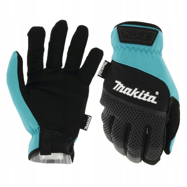 Рукавиці Makita захисні M чорно-бірюзові (P-84654)