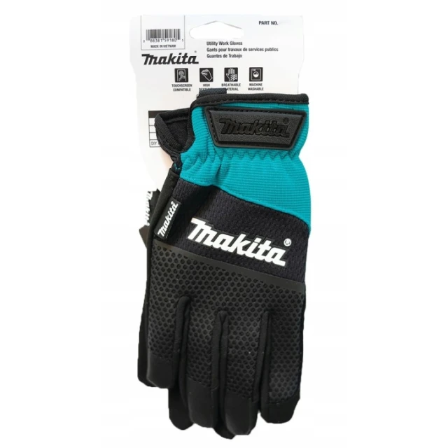Рукавиці Makita захисні XL чорно-бірюзові (P-84676)