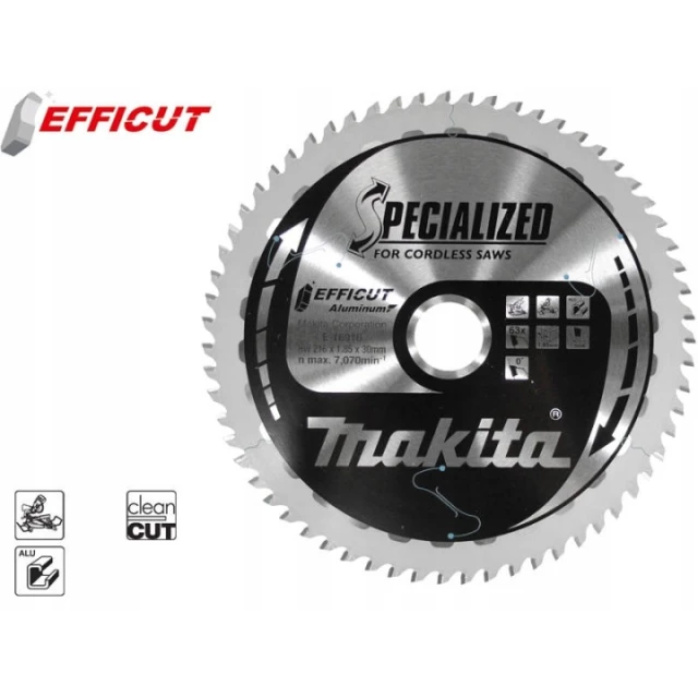 Диск пиляльний Makita 216x63z x30 з ТПК для алюмінію (E-16916)