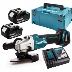 Шліфмашина кутова Makita 125 мм 18V 2x5Ah BRUSHLESS XPT (DGA506RTJ)