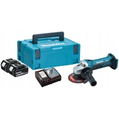 Шліфмашина кутова Makita 115 мм 18V LXT 2x5Ah MAKPAC (DGA452RTJ)