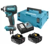 Гайковерт ударний Makita 18V 2x5Ah 170Nm Makpac (DTD153RTJ)