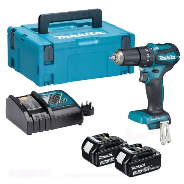 Шуруповерт Makita 18В ударний 40Нм 2x3Ач BL XPT LXT (DHP483RFJ)