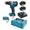 Шуруповерт Makita DHP484RFJ 18V ударний 54Nm 2x3Ah (088381826143)