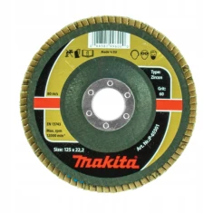 Шлифовальный круг лепестковый Makita 125/60 цирконий (P-65501)