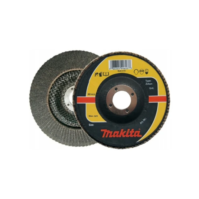 Шлифовальный круг лепестковый Makita 125/60 цирконий (P-65501)