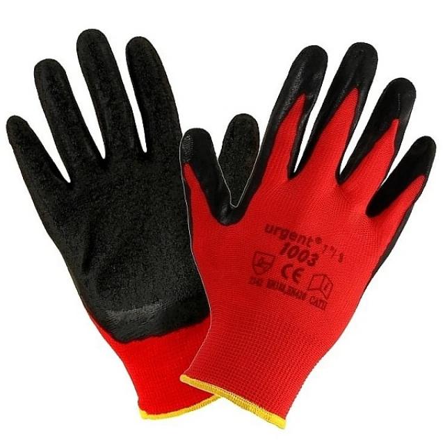 Рукавицы рабочие RTELA Urgent 9 Red/Black комплект 12 пар (1003/9)